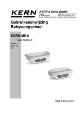 KERN MBA 10K-3M Gebruiksaanwijzing