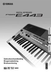 Yamaha PSR-E443 Gebruikershandleiding