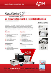 ACIN FLOWFINDER MK2 Handleiding