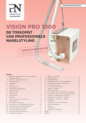 PRONAILS VISION PRO 1000 Gebruikershandleiding