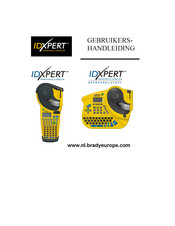 Brady IDXPERT Handheld Labeler Gebruikershandleiding