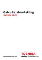 Toshiba AT100 Gebruikershandleiding