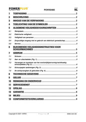 Powerplus POWX0485 Gebruiksaanwijzing