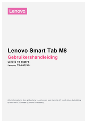 Lenovo TB-8505XS Gebruikershandleiding