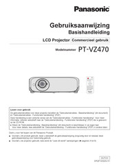 Panasonic PT-VZ470 Gebruiksaanwijzing