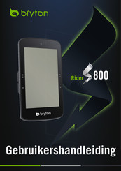 Bryton Rider 500 Gebruikershandleiding