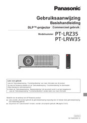 Panasonic PT-LRW35 Gebruiksaanwijzing