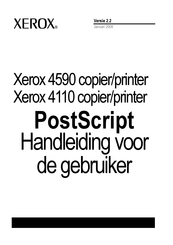 Xerox PostScript 4590 Handleiding Voor De Gebruiker