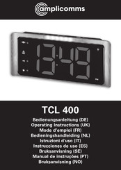 Amplicomms TCL 400 Bedieningshandleiding