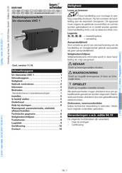 Krom Schroeder UVC 1 Bedieningsvoorschrift