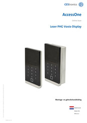 CEStronics AccessOne Lezer PHG Voxio Display Montage- En Gebruikshandleiding