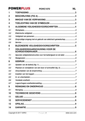 Powerplus POWC1070 Gebruiksaanwijzing