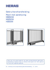 Heras HGD230 Gebruikershandleiding