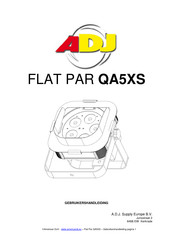 ADJ FLAT PAR QA5XS Gebruikershandleiding