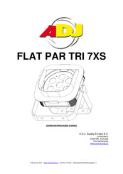 ADJ FLAT PAR TRI 7XS Gebruikershandleiding