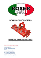 BOXER AGRI GF GRONDFREES Gebruikershandleiding