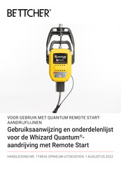 Bettcher Whizard Quantum Gebruiksaanwijzing