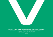 Velo de ville E-BIKE Series Vertaling Van De Originele Handleiding