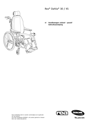 Invacare Rea Dahlia 45 Gebruiksaanwijzing