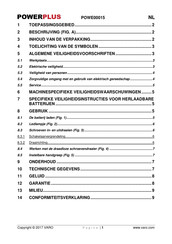 Powerplus POWE00015 Gebruiksaanwijzing