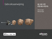 oticon Opn 1 CIC Gebruiksaanwijzing