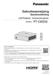 Panasonic PT-CMZ50 Gebruiksaanwijzing