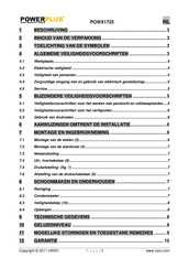 Powerplus POWX1725 Gebruiksaanwijzing