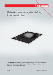 Miele CS 7611 FL Gebruiks- En Montagehandleiding