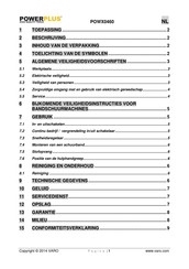 Powerplus POWX0460 Gebruiksaanwijzing