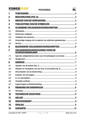 Powerplus POWX00825 Gebruiksaanwijzing