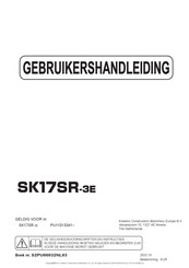 KOBELCO SK17SR-3E Gebruikershandleiding