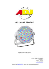 ADJ JELLY PAR PROFILE Gebruikershandleiding