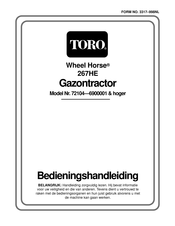 Toro Wheel Horse 267HE Bedieningshandleiding