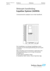 Endress+Hauser Liquiline System CA80HA Beknopte Handleiding