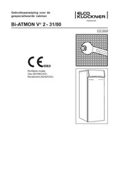Elco Klockner Bi-ATMON V 2-31/80 Gebruiksaanwijzing