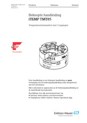 Endress+Hauser iTEMP TMT85 Beknopte Handleiding