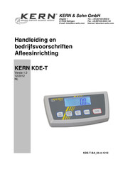 KERN and SOHN KDE-T Handleiding