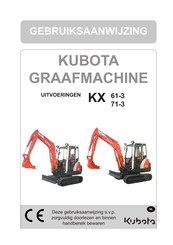 Kubota KX 61-3 Handleiding