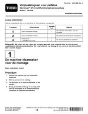 Toro Workman GTX Installatie-Instructies