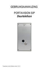 PortaDial PortaVision SIP Gebruiksaanwijzing