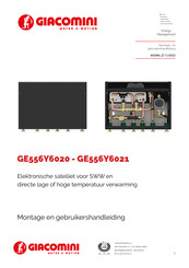 Giacomini GE556Y6021 Montage- En Gebruikershandleiding