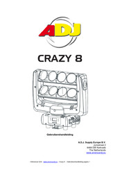 ADJ CRAZY 8 Gebruikershandleiding