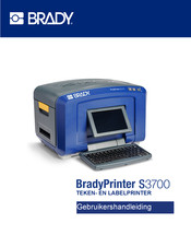 Brady Printer S3700 Gebruikershandleiding