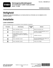 Toro Groundsmaster e3200 Installatie-Instructies