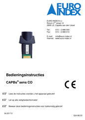 Euro Index CAPBs sens CO30 Bedieningsinstructies