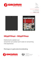 Giacomini GE556-40 Montage- En Gebruikershandleiding