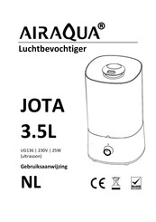 AirAqua JOTA 3.5L Gebruiksaanwijzing