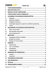 Powerplus POWX1750 Gebruiksaanwijzing