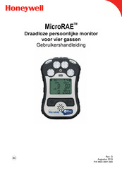 Honeywell MicroRAE PGM-2603 Gebruikershandleiding