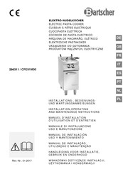 Bartscher 296311 Handleiding Voor Installatie, Gebruik En Onderhoud